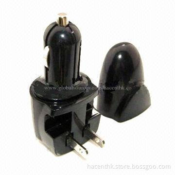 Mini USB Car Charger with 5V, 1,000mA Output, 9*3.5*3mm Size